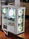 Tour Kolink Observatory HF Blanche i5 14500 et RTX 4070 SUPER Asus DUAL White Edition